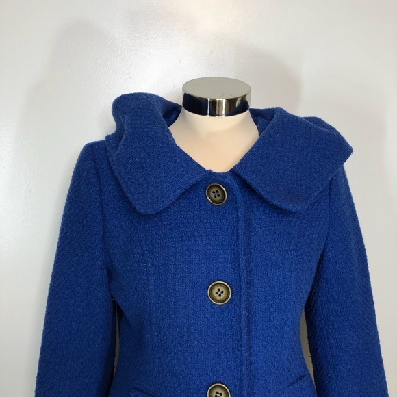 Tulle Anthro blue coat size M - Picture 8 of 8